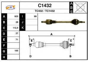 Фото Привідний вал SNRA C1432