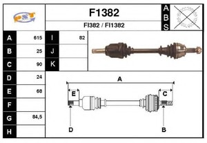 Фото Привідний вал SNRA F1382