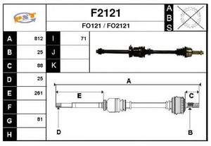 Фото Привідний вал SNRA F2121