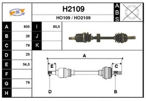 Фото Привідний вал SNRA H2109