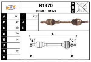 Фото Привідний вал SNRA R1470