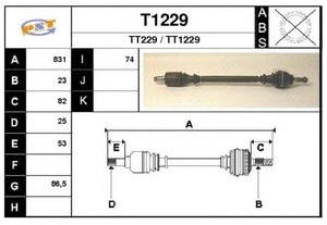 Фото Привідний вал SNRA T1229