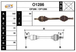 Фото Привідний вал SNRA O1286