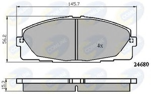 Фото Комплект гальмівних колодок, дискове гальмо COMLINE CBP01706