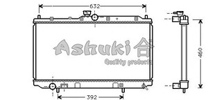 Фото Радіатор, охолодження двигуна ASHUKI C554-10