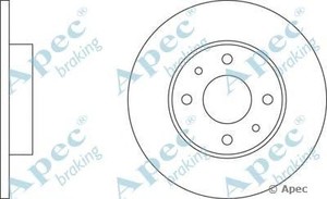 Фото Гальмівний диск APEC braking DSK255