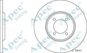 Фото Гальмівний диск APEC braking DSK706