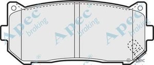 Фото Комлект гальмівних колодок, дисковий механізм APEC braking PAD1101