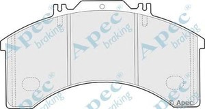 Фото Комлект гальмівних колодок, дисковий механізм APEC braking PAD851