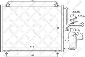 Фото Конденсатор, кондиціонер STELLOX 10-45320-SX