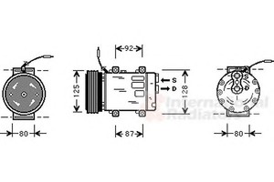 Фото Компресор кондиціонера VAN WEZEL 4300K067