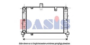 Фото Радіатор, охолодження двигуна AKS DASIS 300350N