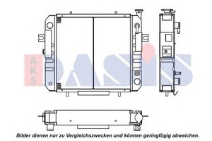 Фото Радіатор, охолодження двигуна AKS DASIS 430005N