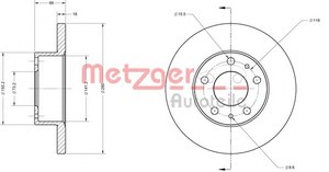 Фото Гальмівний диск Metzger 6110568