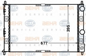 Фото Радіатор, охолодження двигуна Behr Hella Service 8MK 376 766-551