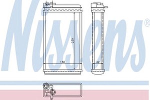 Фото Теплообмінник, отоплення салону Nissens 72646