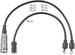 Фото Комплект дротів запалювання Beru ZEF364