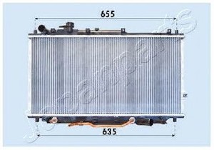 Фото Радіатор, охолодження двигуна Japan Parts RDA333007