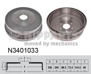 Фото Гальмівний барабан Nipparts N3401033