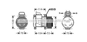 Фото Компресор, кондиціонер PRASCO MSK583