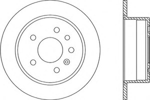 Фото Гальмівний диск OPEN PARTS BDR1421.10