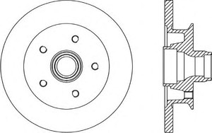 Фото Гальмівний диск OPEN PARTS BDR1581.10