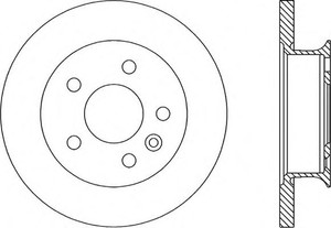 Фото Гальмівний диск OPEN PARTS BDR1585.10