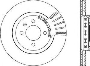 Фото Гальмівний диск OPEN PARTS BDR1586.20