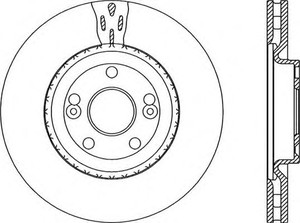 Фото Гальмівний диск OPEN PARTS BDR1957.20