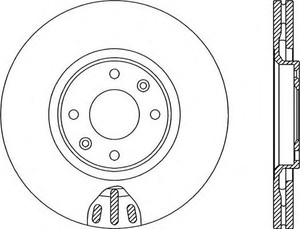 Фото Гальмівний диск OPEN PARTS BDR2068.20