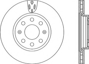 Фото Гальмівний диск OPEN PARTS BDR2258.20