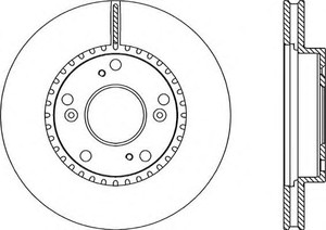 Фото Гальмівний диск OPEN PARTS BDR2274.20