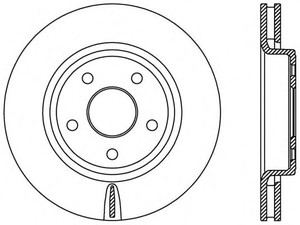 Фото Гальмівний диск OPEN PARTS BDR2445.20