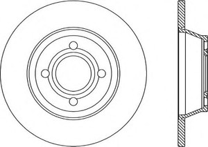 Фото Гальмівний диск OPEN PARTS BDA1036.10