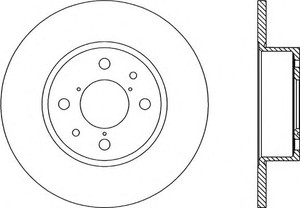 Фото Гальмівний диск OPEN PARTS BDA1137.10