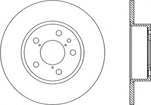 Фото Гальмівний диск OPEN PARTS BDA1138.10