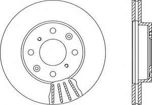 Фото Гальмівний диск OPEN PARTS BDA1213.20