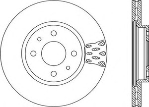 Фото Гальмівний диск OPEN PARTS BDA1235.20