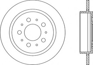 Фото Гальмівний диск OPEN PARTS BDA1612.10