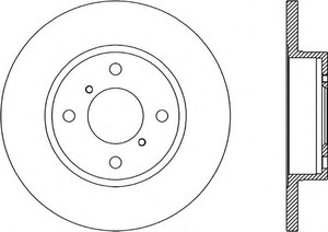 Фото Гальмівний диск OPEN PARTS BDA1857.10