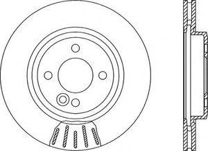 Фото Гальмівний диск OPEN PARTS BDA1902.20