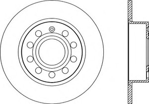 Фото Гальмівний диск OPEN PARTS BDA2028.10