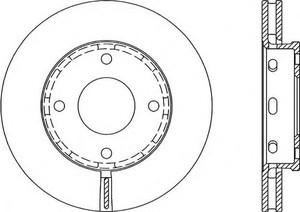 Фото Гальмівний диск OPEN PARTS BDA2055.20