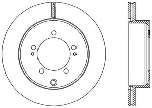 Фото Гальмівний диск OPEN PARTS BDA2360.20