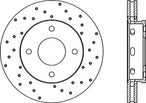 Фото Гальмівний диск OPEN PARTS BDRS2055.25