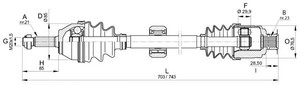 Фото Привідний вал OPEN PARTS DRS6147.00