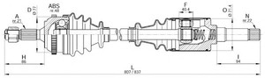 Фото Привідний вал OPEN PARTS DRS6215.00