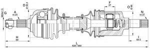 Фото Привідний вал OPEN PARTS DRS631500