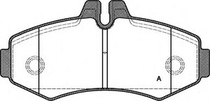 Фото Комплект гальмівних колодок, дискове гальмо OPEN PARTS BPA0701.00