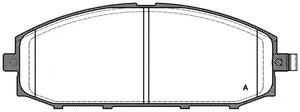 Фото Комплект гальмівних колодок, дискове гальмо OPEN PARTS BPA071104